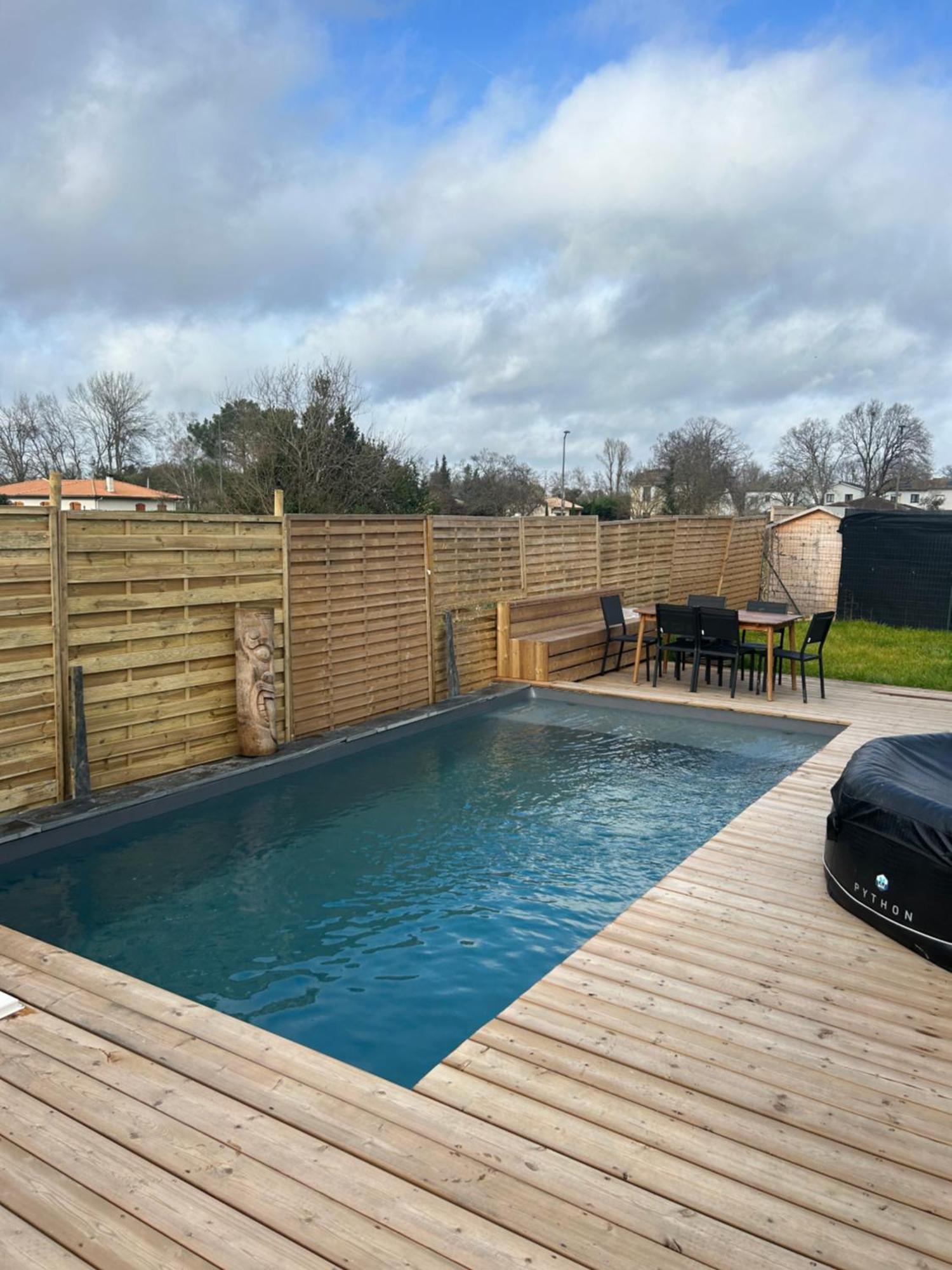 Aux Portes De Bordeaux Maison Cocooning Avec Piscine Ambares-et-Lagrave Eksteriør billede